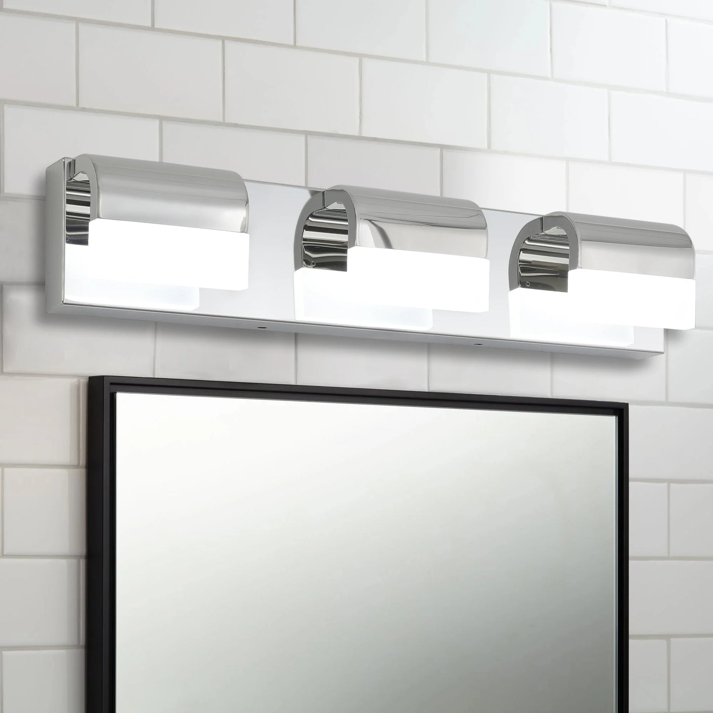 3-Light LED Bathroom Vanity Lighting for Over Mirror Use