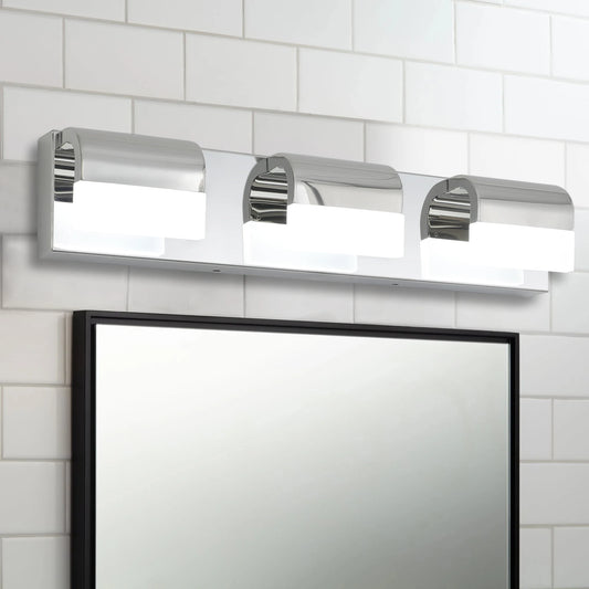 3-Light LED Bathroom Vanity Lighting for Over Mirror Use
