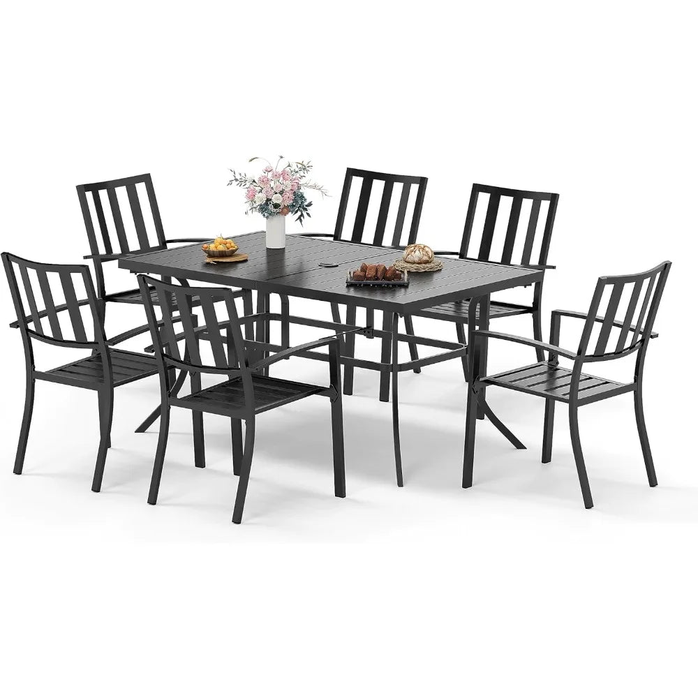 Sophia and William 7 Piece Outdoor Dining Set for 6 People