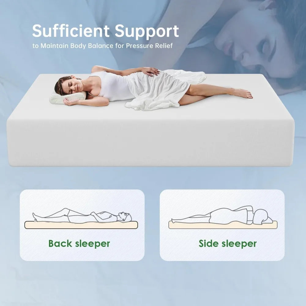 14 Inch King Gel Memory Foam Medium Firm Mattress in a Box