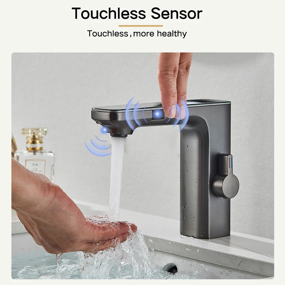 Rozin Touchless Sensor Bathroom Faucet with Digital Display