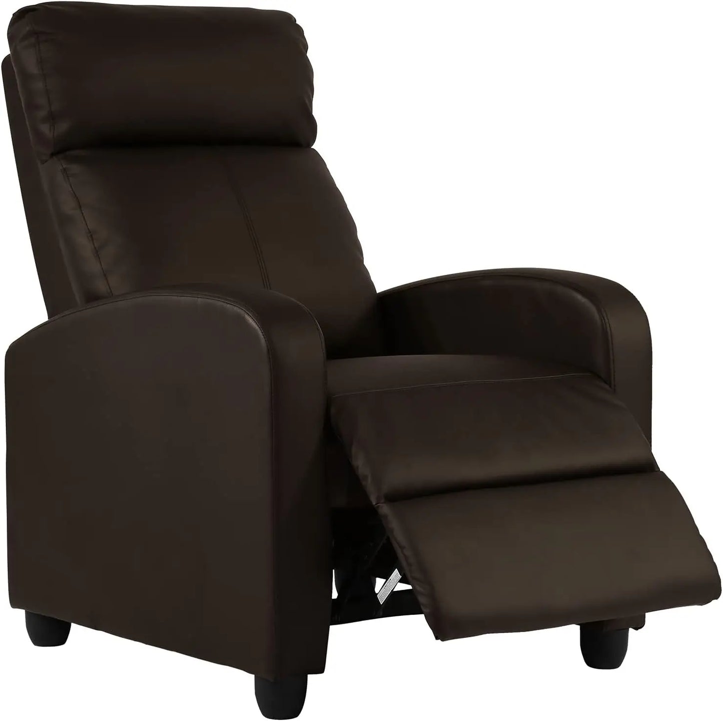 Massage Recliner Chair with Footrest Soft PU Leather Black