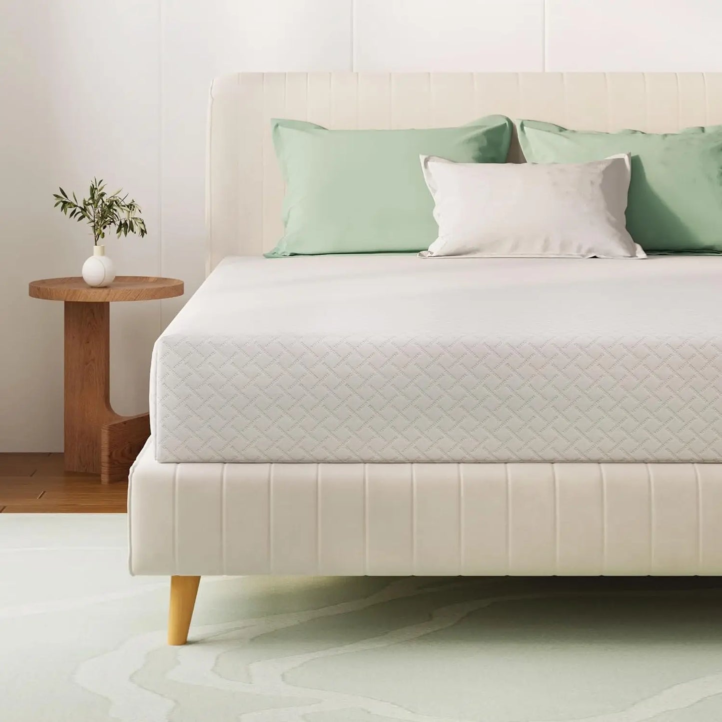 Green Tea Memory Foam Mattress for Cool Sleep and Pressure Relief