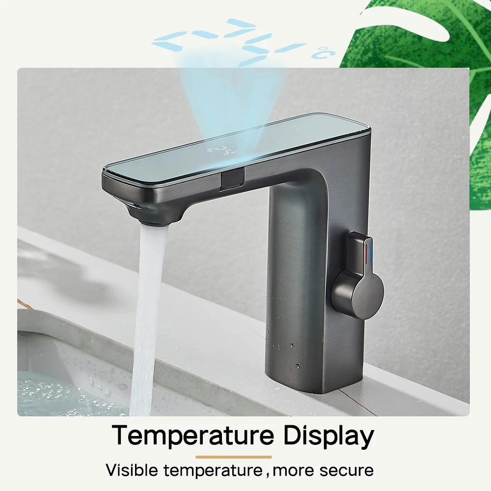 Rozin Touchless Sensor Bathroom Faucet with Digital Display