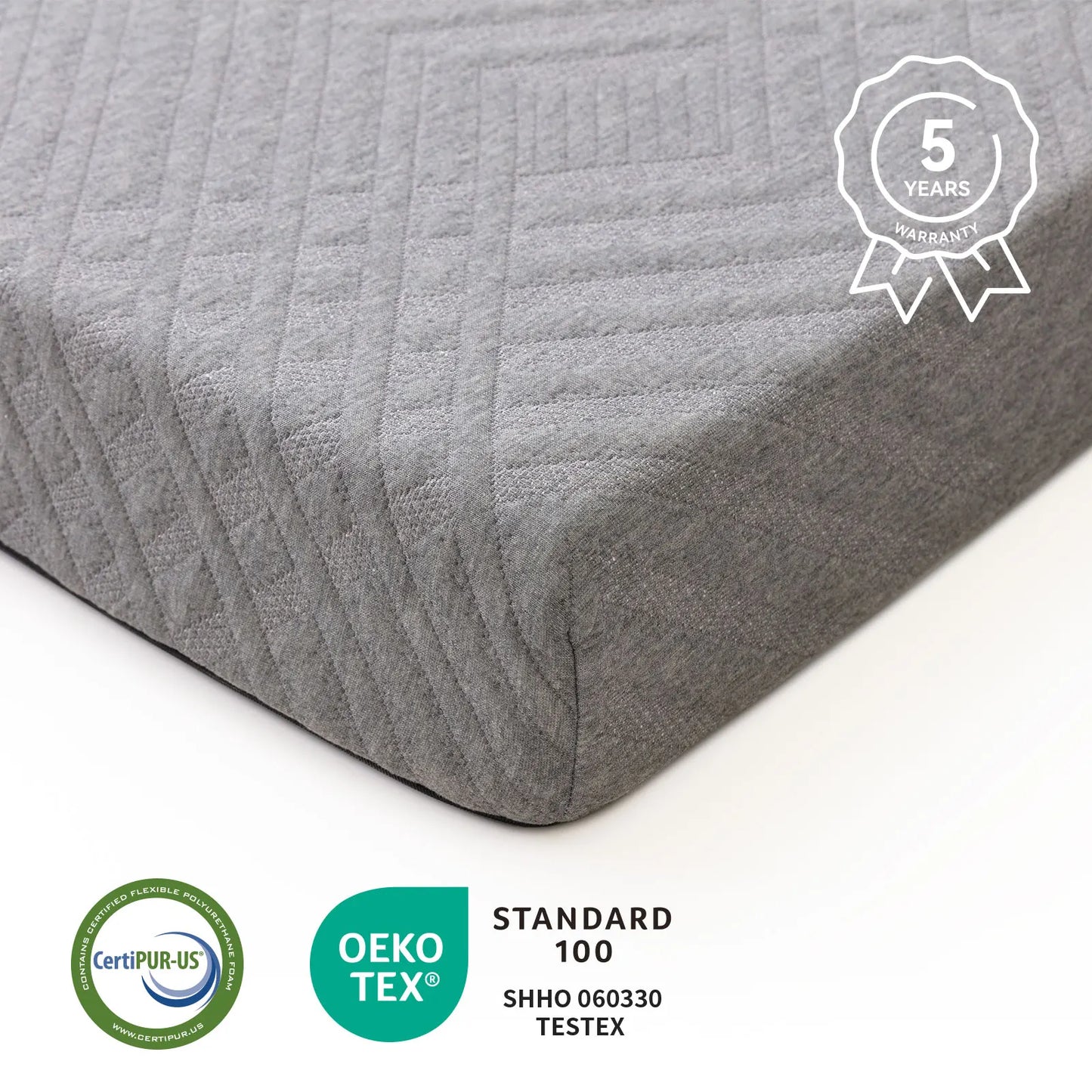 Hcore 4 Inch Folding Memory Foam Mattress Topper for Travel