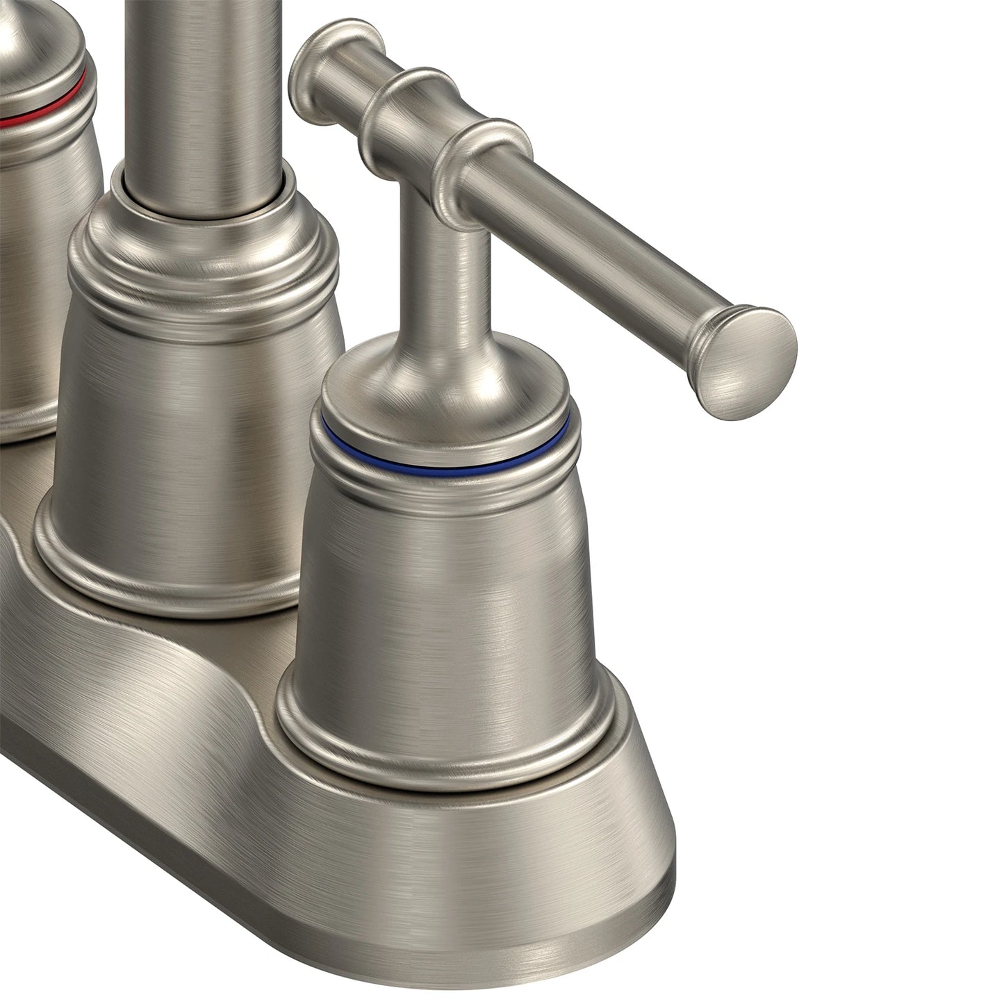 Brushed Nickel Bathroom Faucet with 360 Degree Swivel Spout