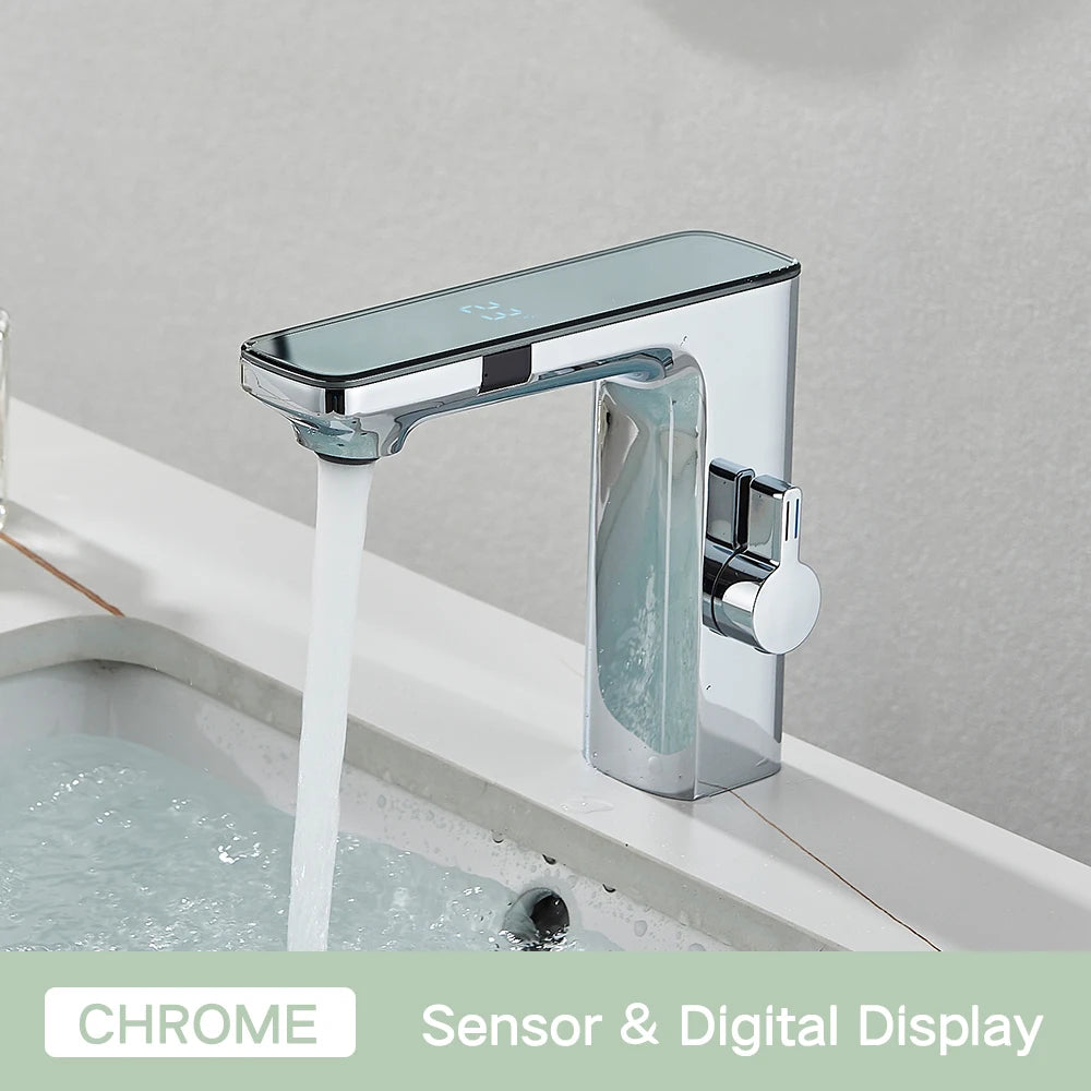 Rozin Touchless Sensor Bathroom Faucet with Digital Display