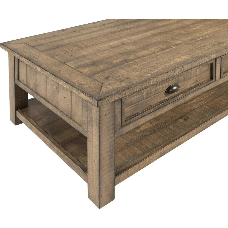 Martin Svensson Home Monterey Solid Wood Coffee Table Black Driftwood