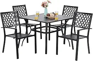 Sophia and William 5 Piece Outdoor Dining Set for 4