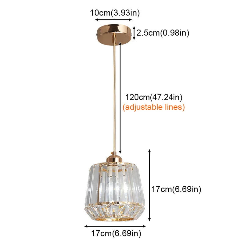 Creative Crystal LED Chandelier Pendant Ceiling Lamp for Home