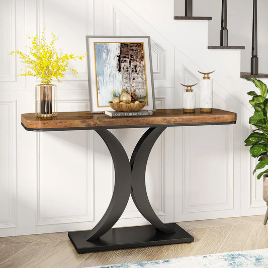 Tribesigns Industrial Console Table for Entryway and Hallway