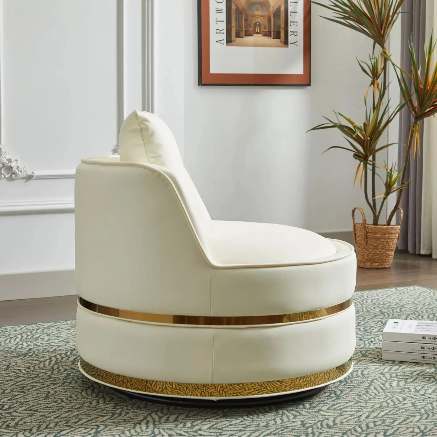 360 Swivel Accent Chair for Living Room and Bedroom Comfort
