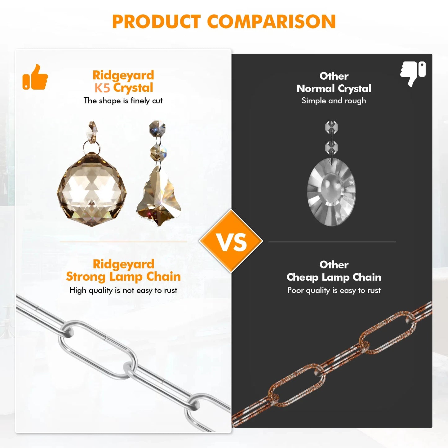4 Arms Crystal Chandelier Pendant Light in Cognac Gold Finish