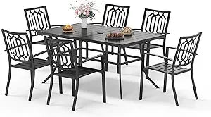 Sophia and William 7 Piece Outdoor Dining Set for 6 People