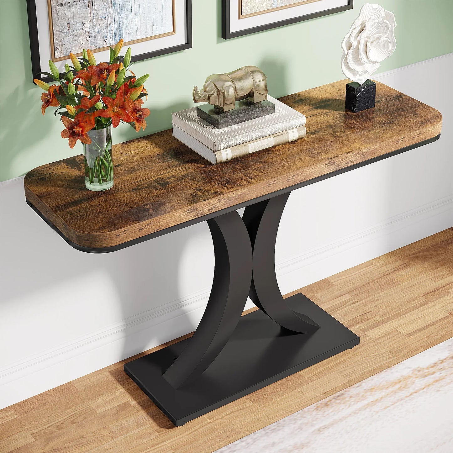 Tribesigns Industrial Console Table for Entryway and Hallway