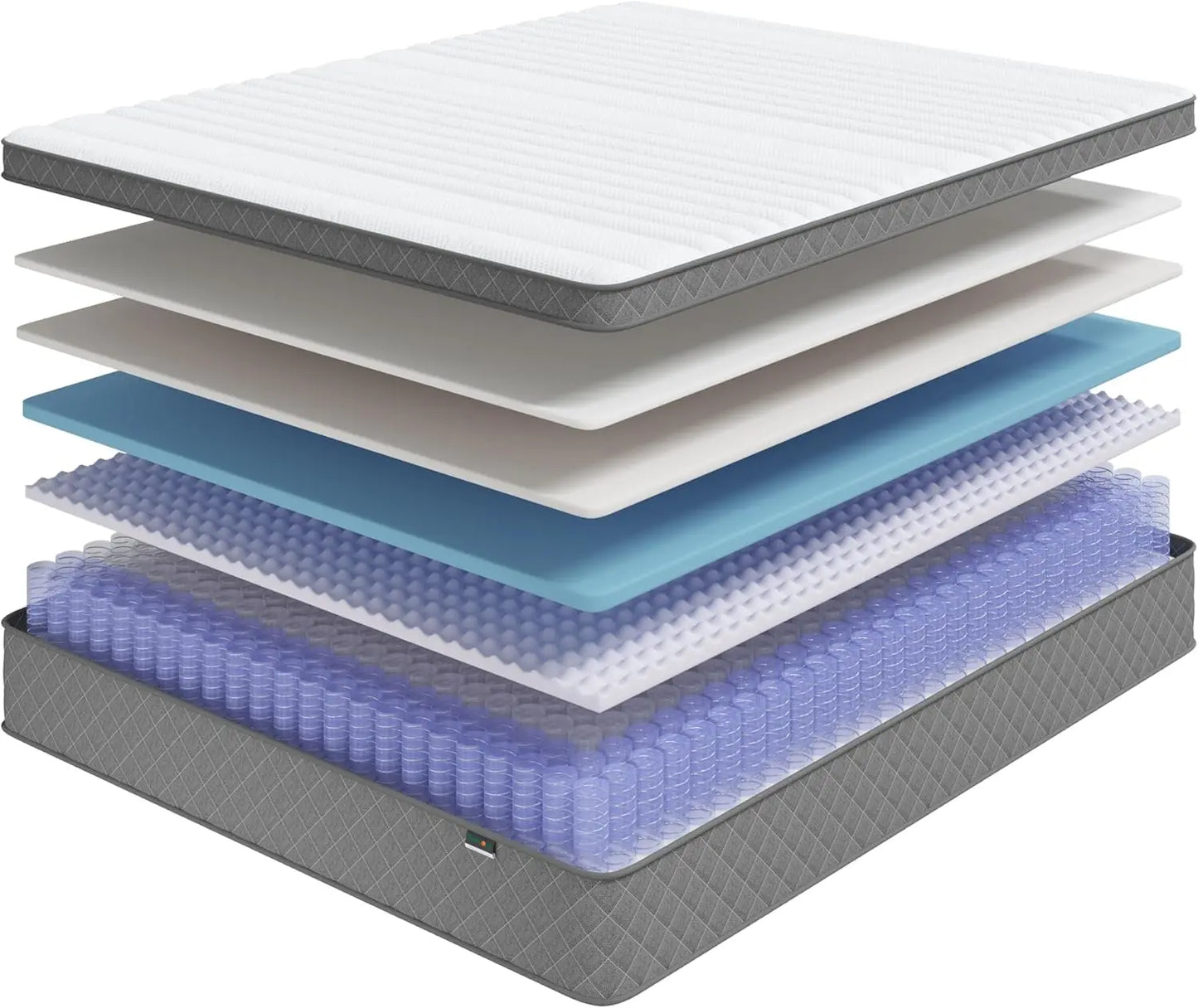 12 Inch Full Size Cooling Gel Memory Foam Pocket Spring Mattress