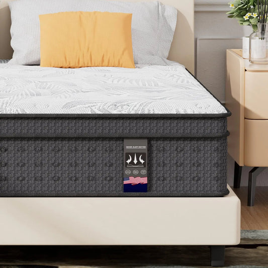 14 Inch Hybrid King Size Mattress with Gel Memory Foam