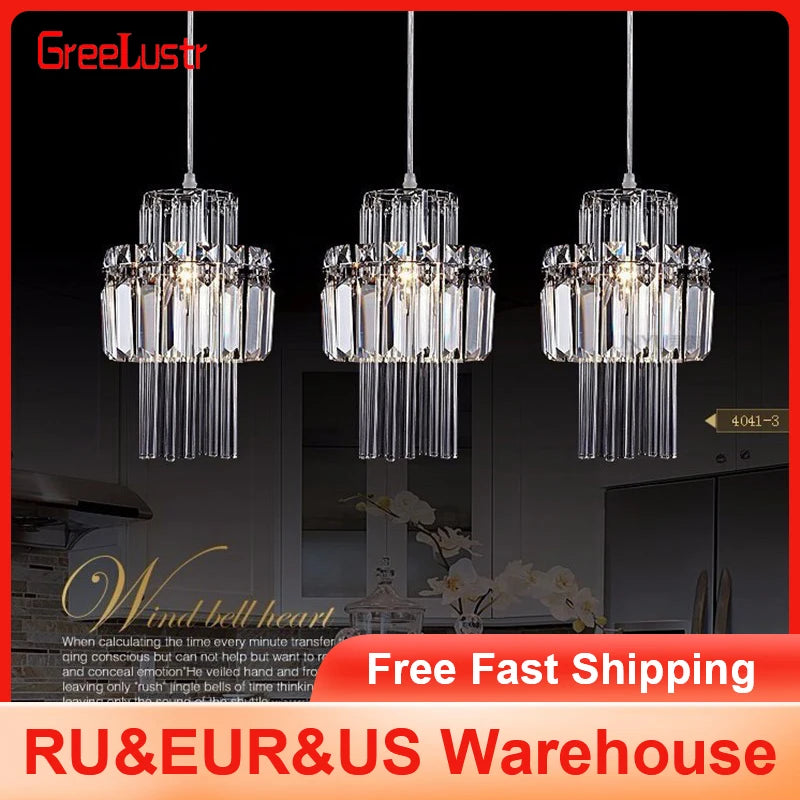 Creative Crystal LED Chandelier Pendant Ceiling Lamp for Home