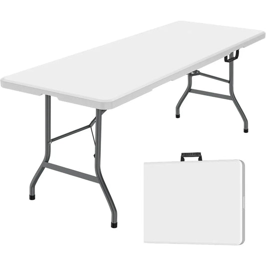 6 Feet Plastic Folding Table for Indoor and Outdoor Use