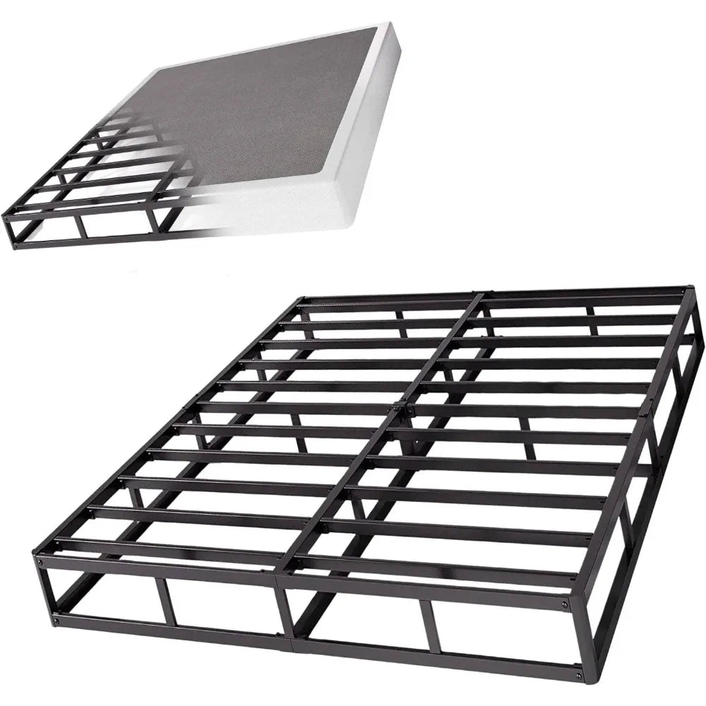 9 Inch High Profile King Box Spring Metal Frame Mattress Foundation
