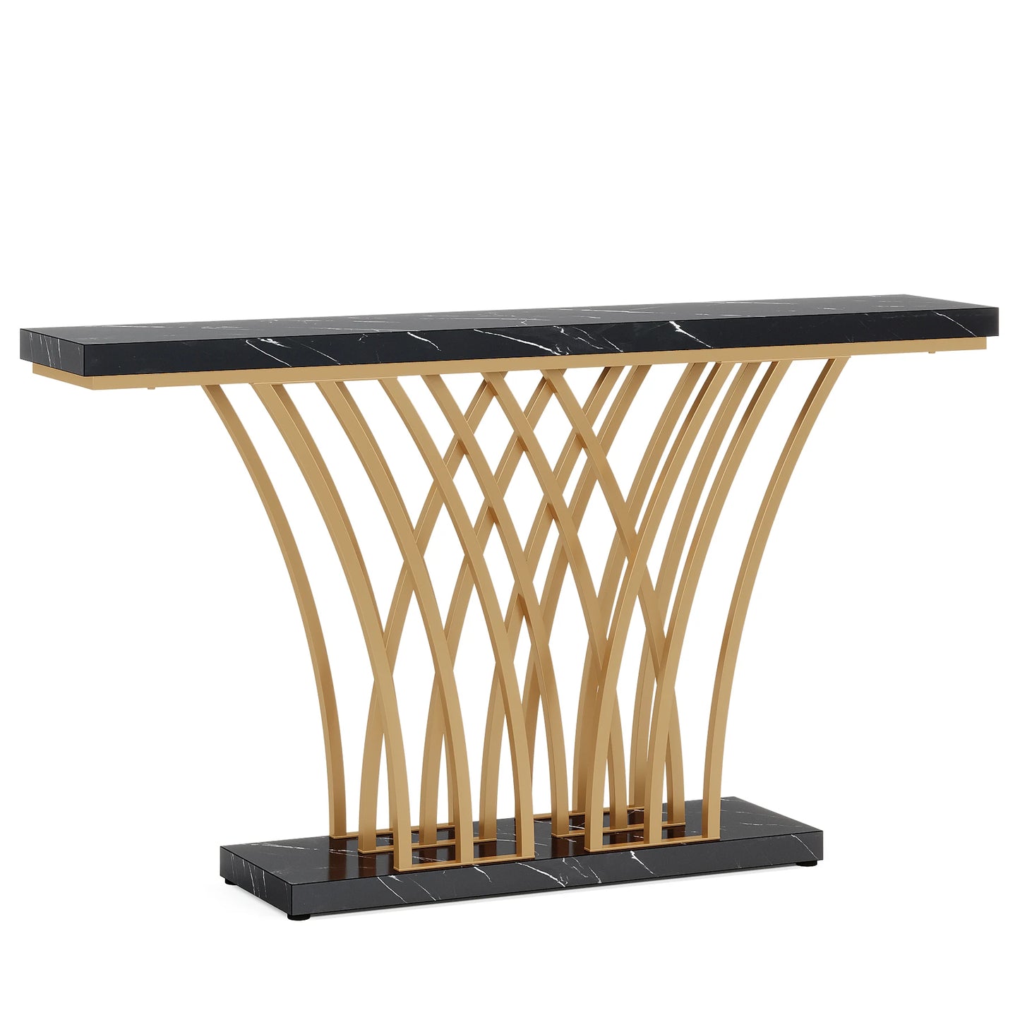 Tribesigns 59 Inch Gold Console Table Modern Entryway Furniture