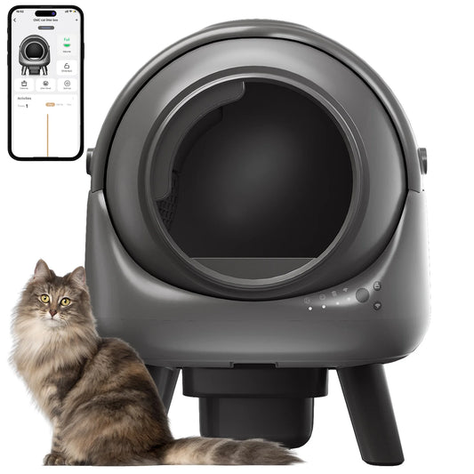 Self Cleaning Automatic Litter Box for Multiple Cats with APP
