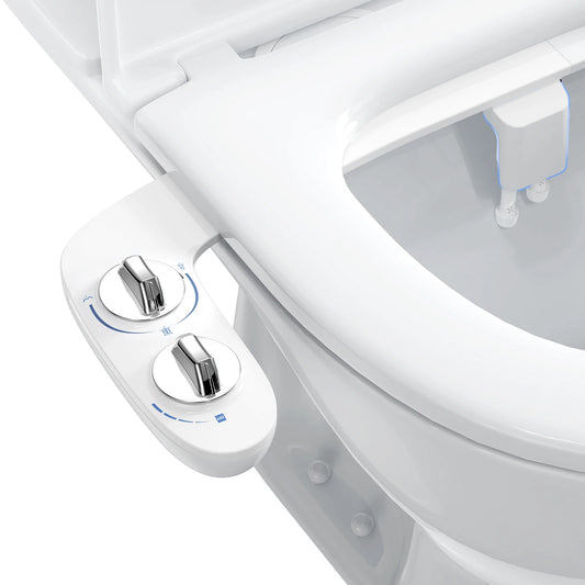 Non-Electric Bidet Attachment with Adjustable Water Pressure