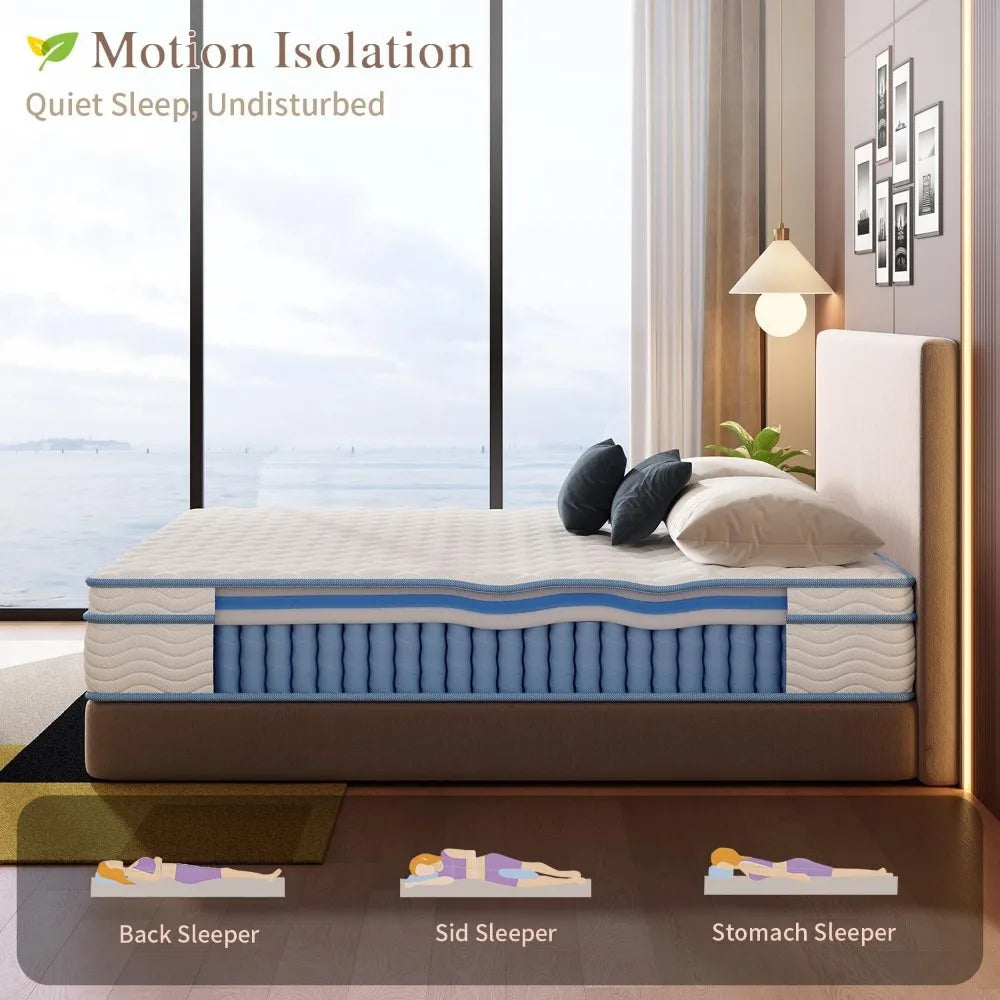 12 Inch Gel Memory Foam Mattress for Ultimate Comfort and Support
